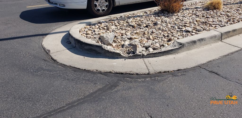 Commercial Concrete Curbing Repair in Draper Utah