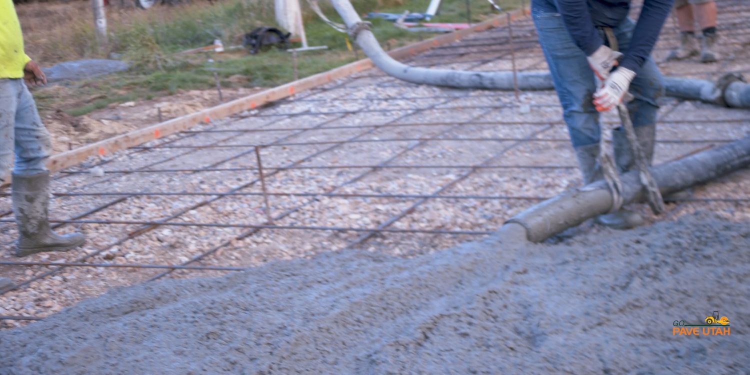 Commercial Concrete Pouring by Go Pave Utah
