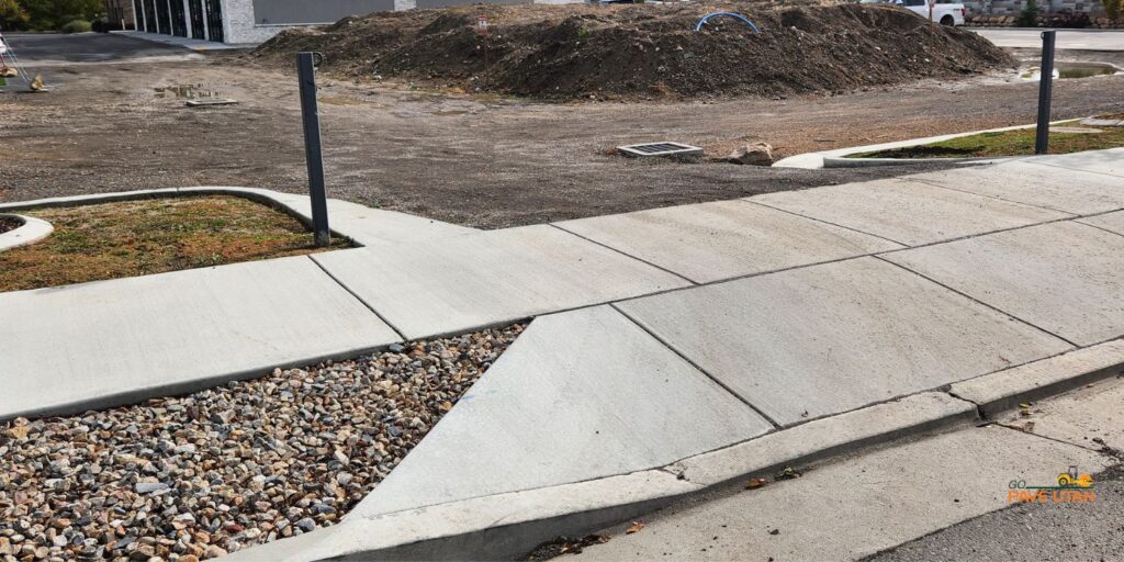 Business Concrete Pouring Services by Go Pave Utah
