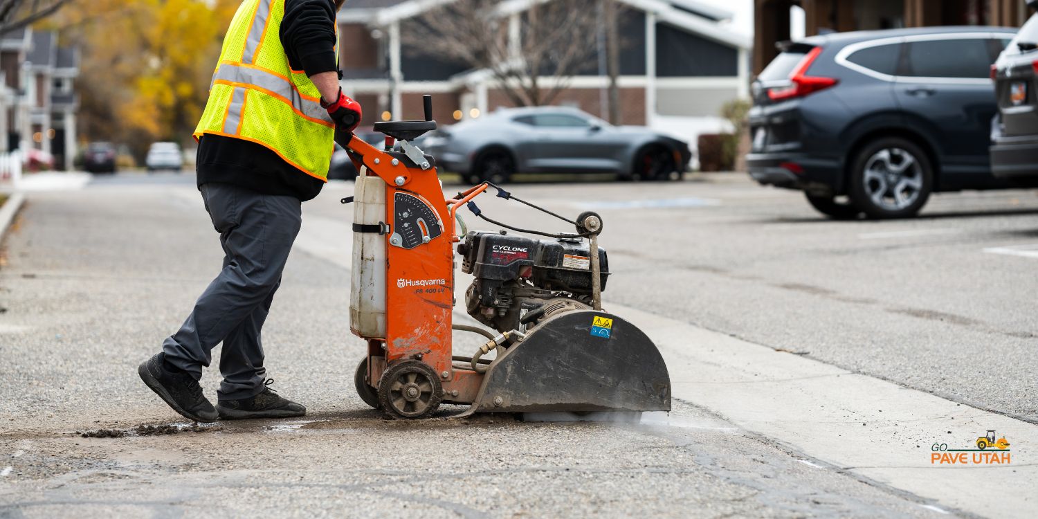 Asphalt Cutting & Patching Services by Go Pave Utah