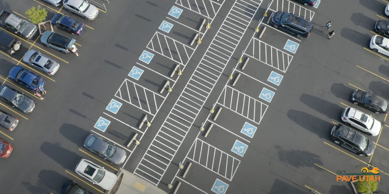 ADA Compliant Parking Lot Parking Stall Marking Services in Utah