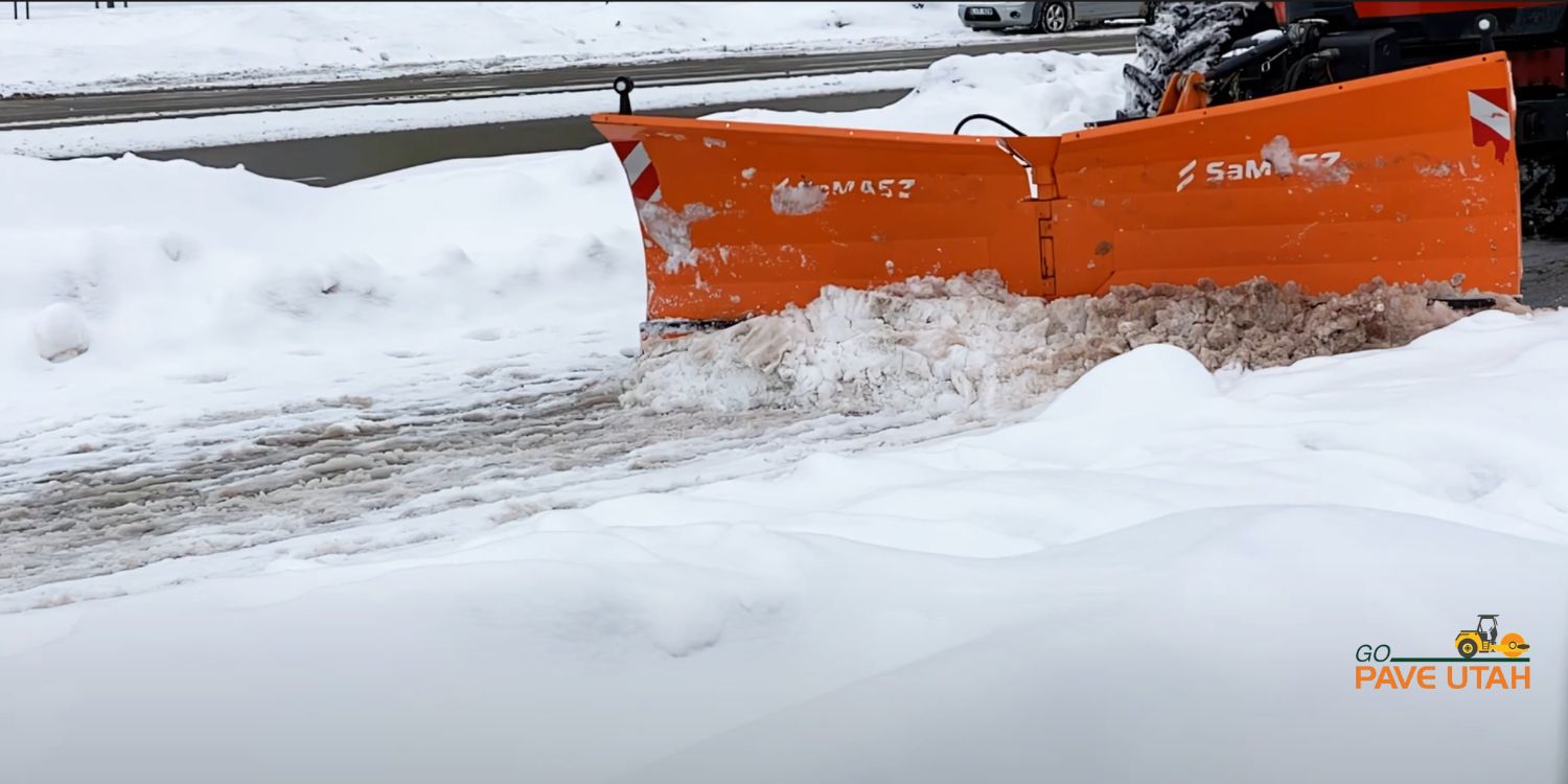 Commercial Snow Plowing Services from Go Pave Utah